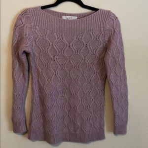 Loft Mauve Boatneck Sweater